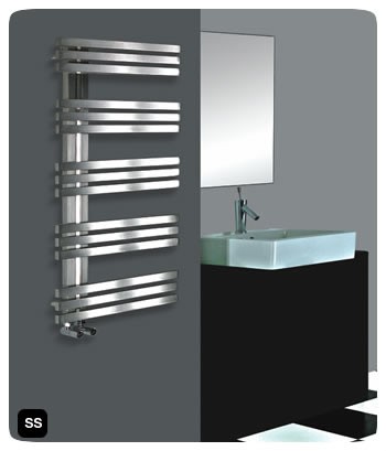 Alias-RVS-design-radiator Designradiator.nl de mooiste designradiatoren voor badkamer, woonkamer, keuken, slaapkamer en
